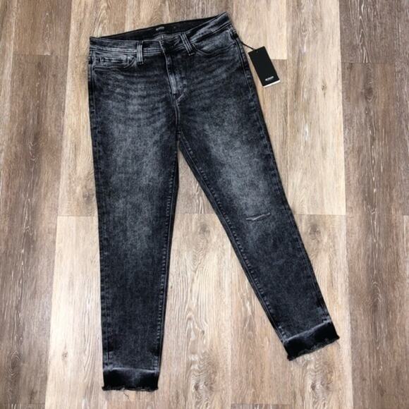 Hudson Nico Super Skinny Crop Jeans in Pepper Size 31 NWT - Picture 4 of 14